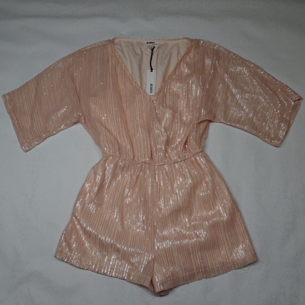 BB Dakota Size S Fully Sequined Romper Shorts